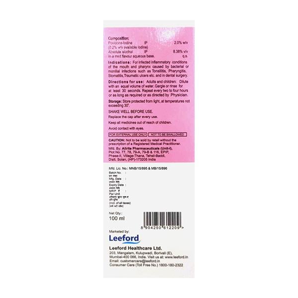 POVIDOT Gargle 100ml - Global Surgicals