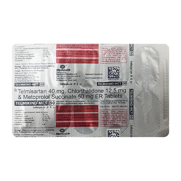 TELMIKIND MCT 50 Tablet 10's