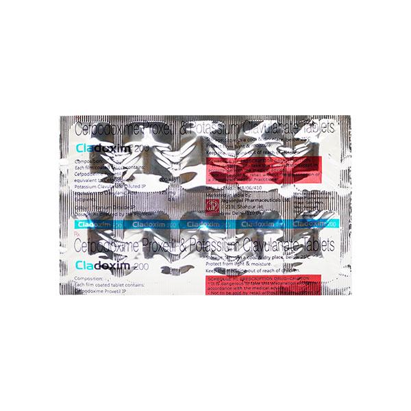 Cladoxim 200/125mg Tablet 10'S