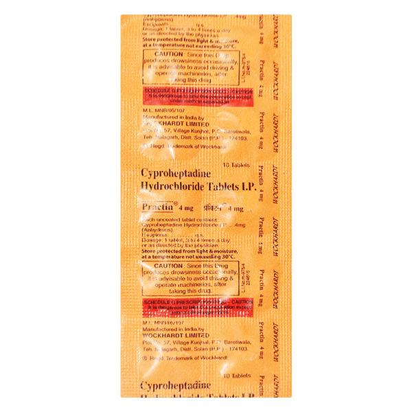 Practin 4mg Tablet 10'S - Global Surgicals