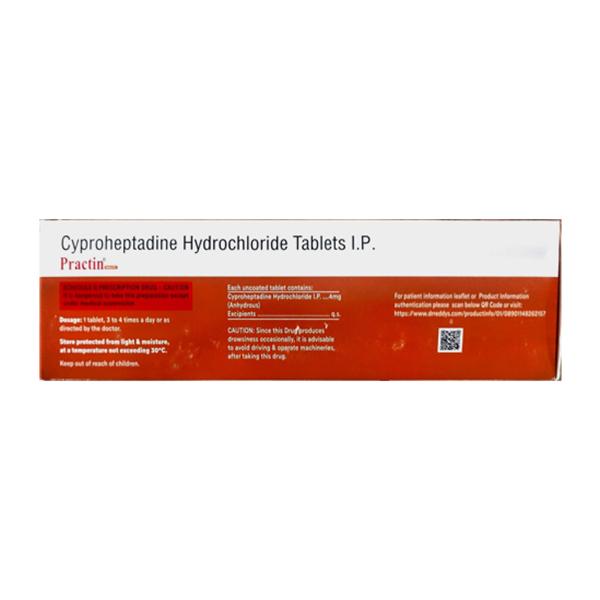 PRACTIN 4mg Tablet 15's - Global Surgicals