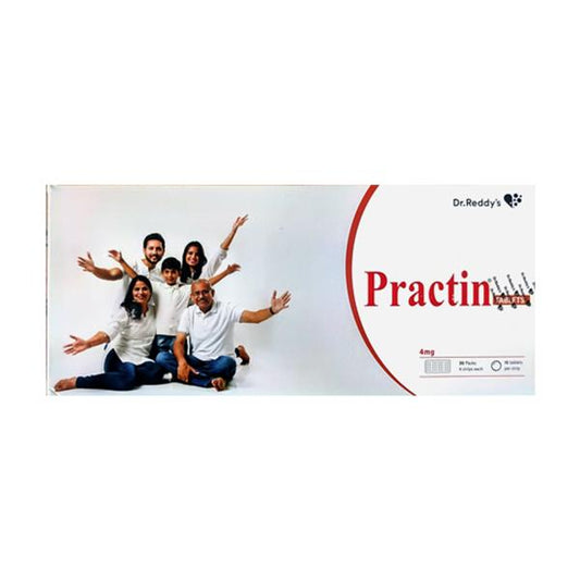 PRACTIN 4mg Tablet 15's - Global Surgicals