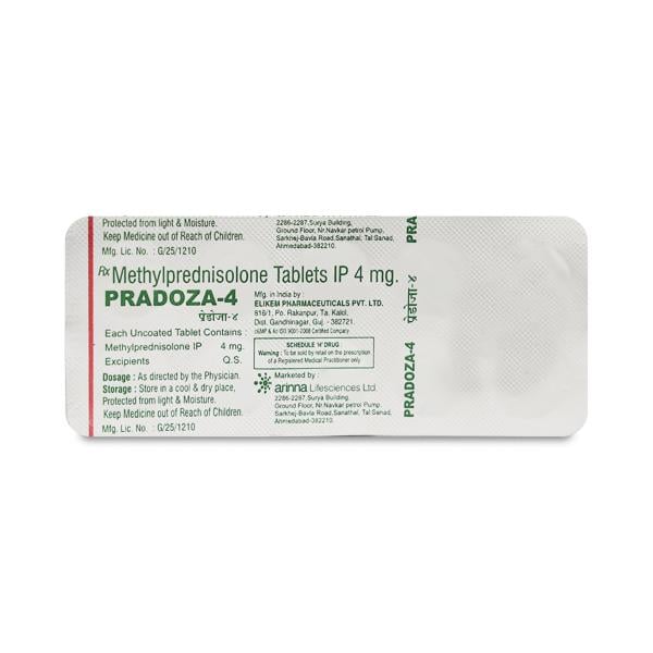 Pradoza 4mg Tablet 10'S - Global Surgicals