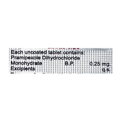 Pramipar 0.25mg Tablet 10'S - Global Surgicals