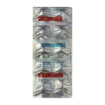 Pramipex ER 0.375mg Tablet 10'S - Global Surgicals