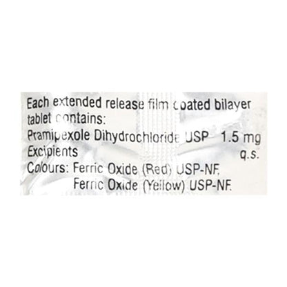 Pramipex ER 1.5mg Tablet 10'S - Global Surgicals