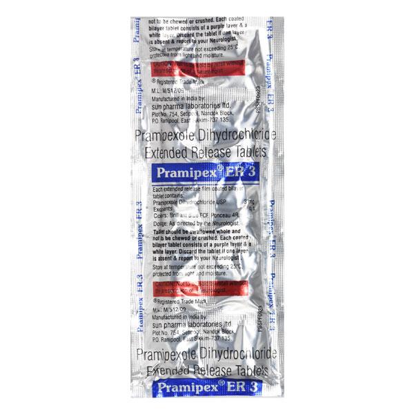 Pramipex ER 3mg Tablet 10'S - Global Surgicals