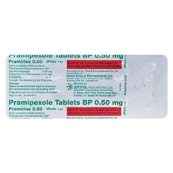 Pramirise 0.5mg Tablet 10'S - Global Surgicals
