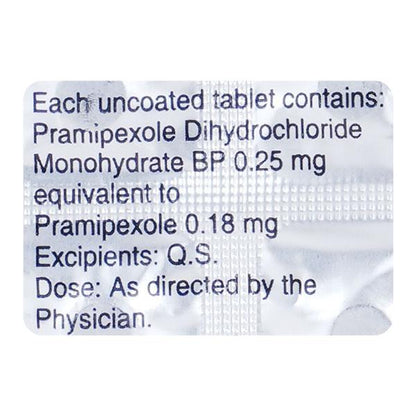 Pramirol 0.25mg Tablet 10'S - Global Surgicals