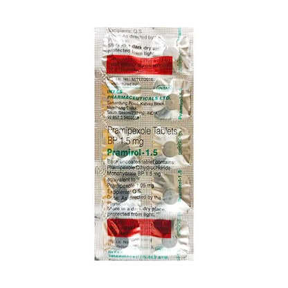 Pramirol 1.5mg Tablet 10'S - Global Surgicals