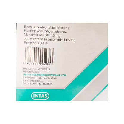 Pramirol 1.5mg Tablet 10'S - Global Surgicals