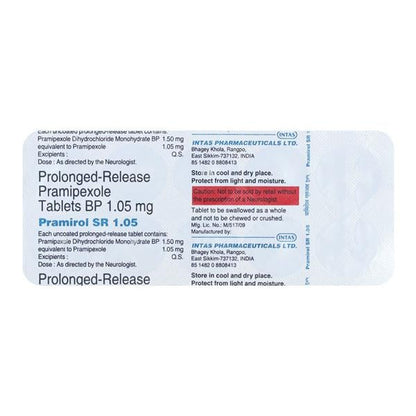 Pramirol SR 1.05mg Tablet 10'S - Global Surgicals