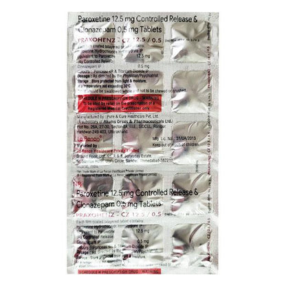PRAXOHENZ CZ 12.5/0.5 Tablet 15's - Global Surgicals