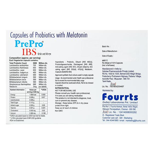 PRE Pro Ibs Capsule 10'S - Global Surgicals