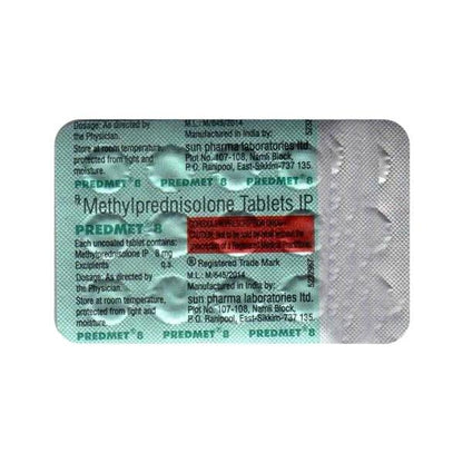 PREDMET 8 Tablet 15's - Global Surgicals