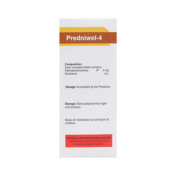PREDNIWEL 4 Tablet 10's - Global Surgicals