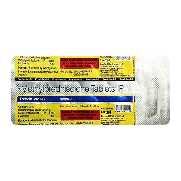 PREDNIWEL 8 Tablet 10's - Global Surgicals