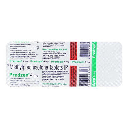 PREDZEN 4mg Tablet 10's - Global Surgicals