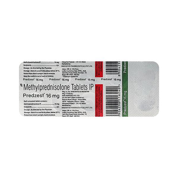 PREDZEST 16mg Tablet 10's - Global Surgicals
