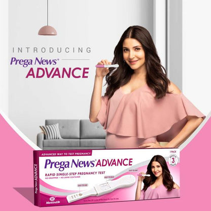 PREGA NEWS ADVANCE PREGNANCY TEST Kit 1's - Global Surgicals