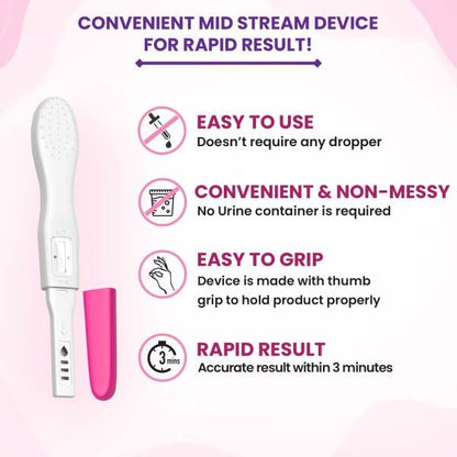 PREGA NEWS ADVANCE PREGNANCY TEST Kit 1's - Global Surgicals