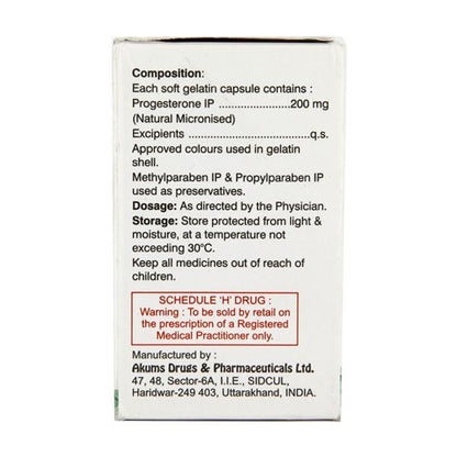 Pregcert 200mg Capsule 10'S - Global Surgicals
