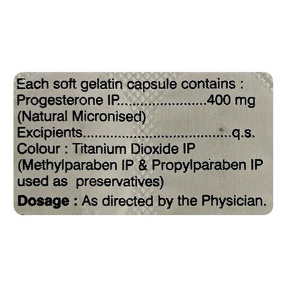 Pregcert 400mg Capsule 10'S - Global Surgicals