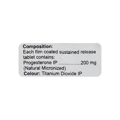 Pregcert SR 200mg Tablet 10'S - Global Surgicals