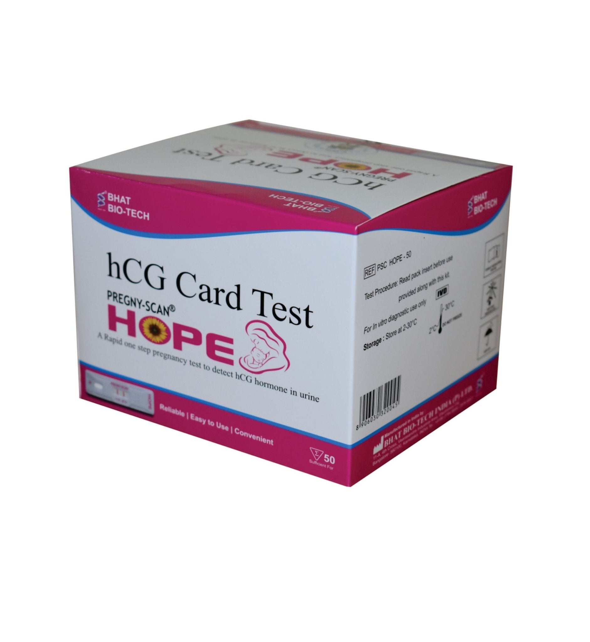 Pregny - Scan Hope hCG Rapid Card - Global Surgicals