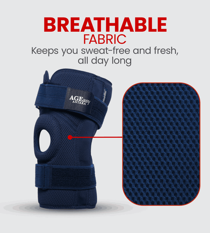 Premia Hinged Knee Brace with NeoFlex Material and Dual - Axis Hinges - Global Surgicals