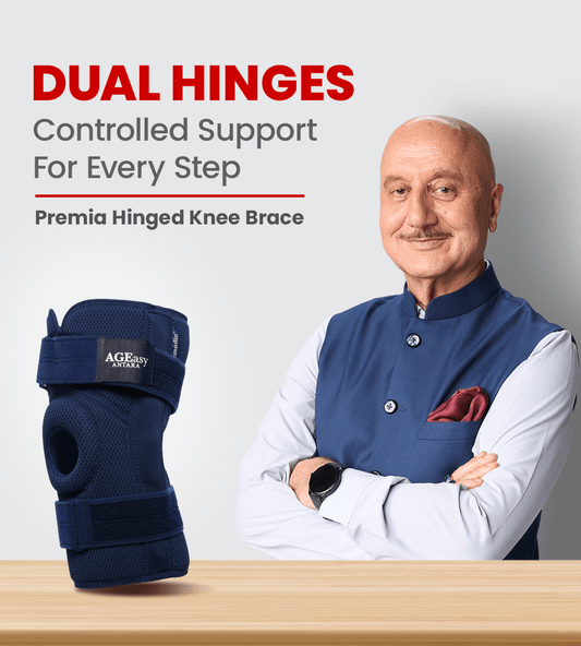 Premia Hinged Knee Brace with NeoFlex Material and Dual - Axis Hinges - Global Surgicals