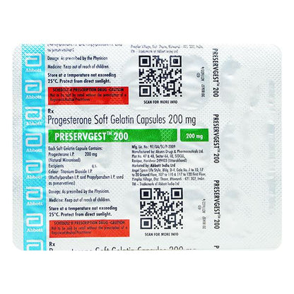 PRESERVGEST 200 Capsule 15's - Global Surgicals