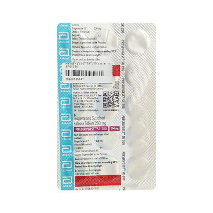 PRESERVGEST SR 200 Tablet 15's - Global Surgicals