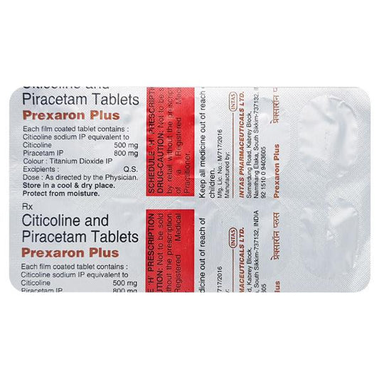 Prexaron Plus Tablet 10'S - Global Surgicals