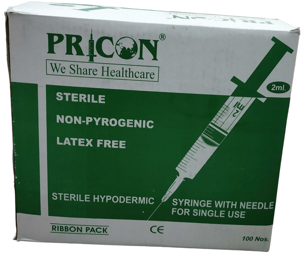 Pricon Disposable Syringe with Needle - Global Surgicals