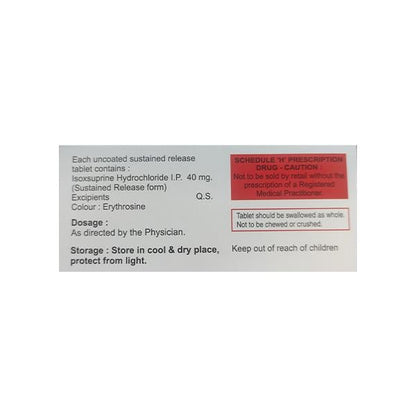 PRIDILAN 40 SR Tablet 10's - Global Surgicals