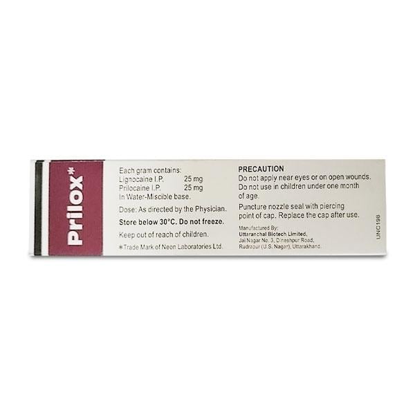 PRILOX Cream 50gm - Global Surgicals