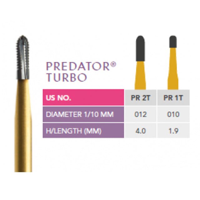 Prima Dental Predator Tungsten Carbide Burs - Global Surgicals