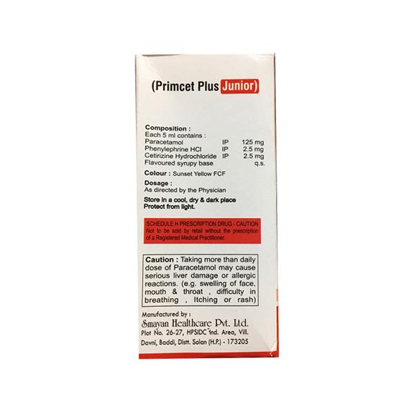 PRIMCET PLUS JUNIOR Suspension 60ml - Global Surgicals