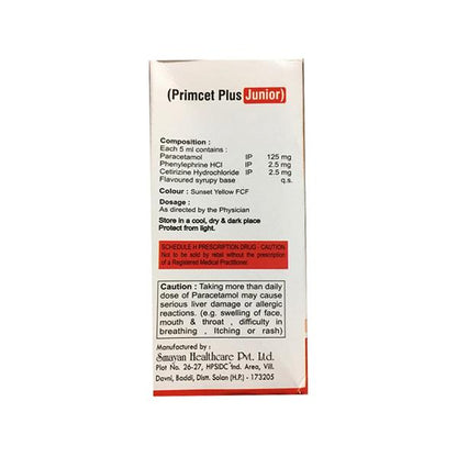 PRIMCET PLUS JUNIOR Suspension 60ml - Global Surgicals