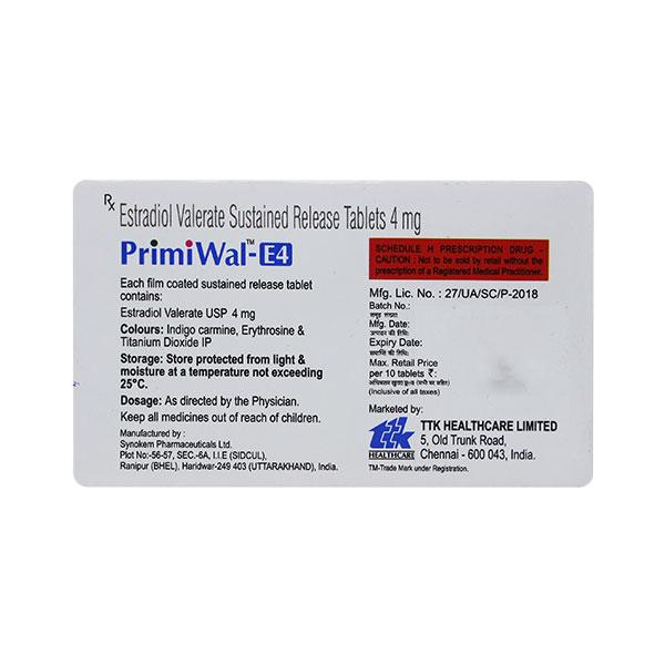 Primiwal E4 Tablet 10'S - Global Surgicals