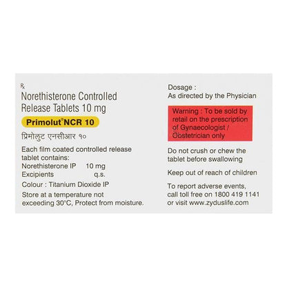 PRIMOLUT NCR 10 Tablet 10's - Global Surgicals