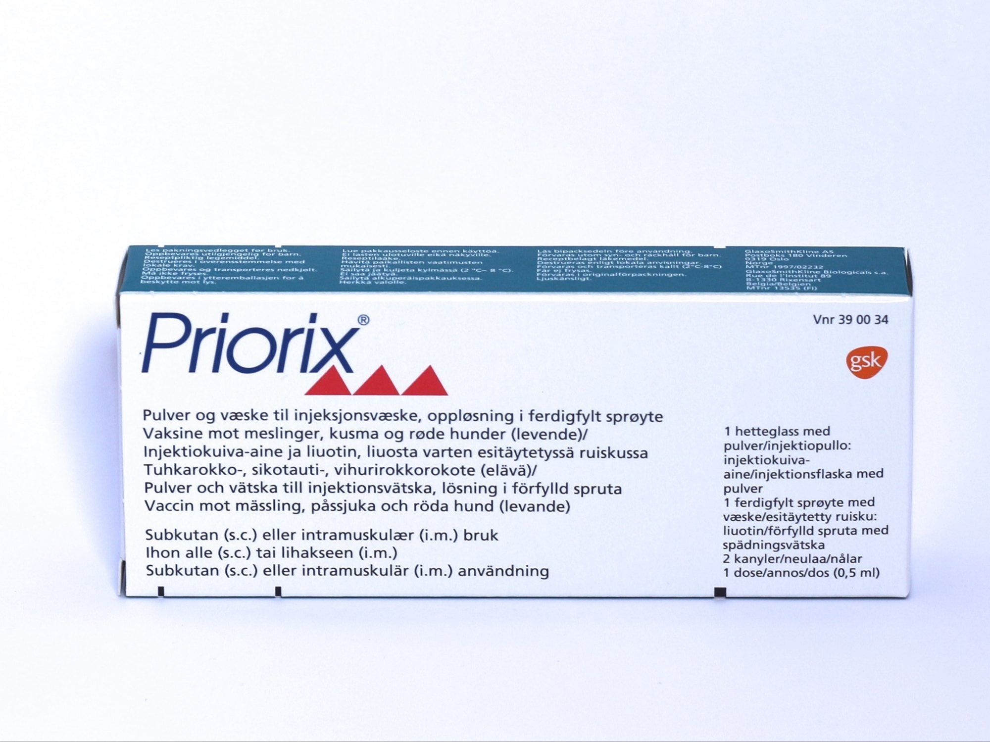 Priorix Vaccine 0.5ml Injection - Global Surgicals