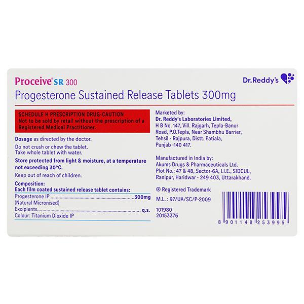 Proceive SR 300mg Tablet 10'S - Global Surgicals