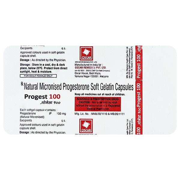 PROGEST 100 Capsule 10's - Global Surgicals