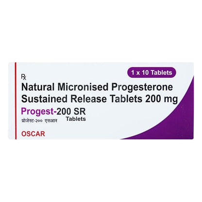 PROGEST SR 200 Tablet 10's - Global Surgicals