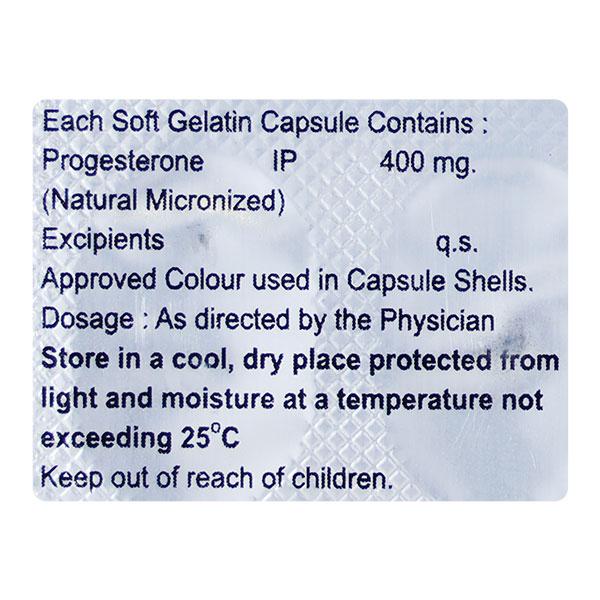 PROGESTAL 400 Capsule 10's - Global Surgicals