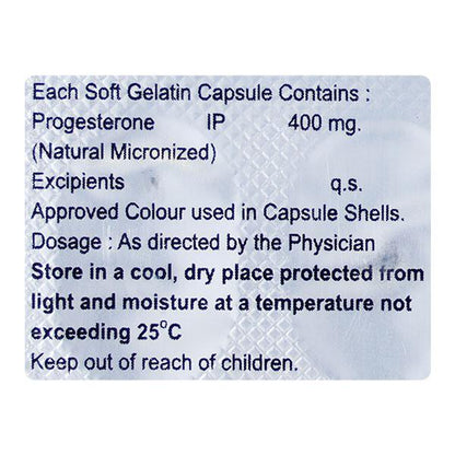 PROGESTAL 400 Capsule 10's - Global Surgicals