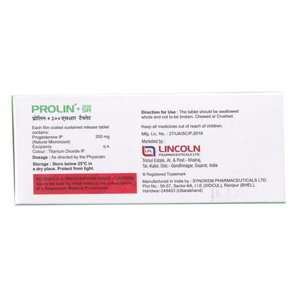 PROLIN + 200 SR Tablet 10's - Global Surgicals