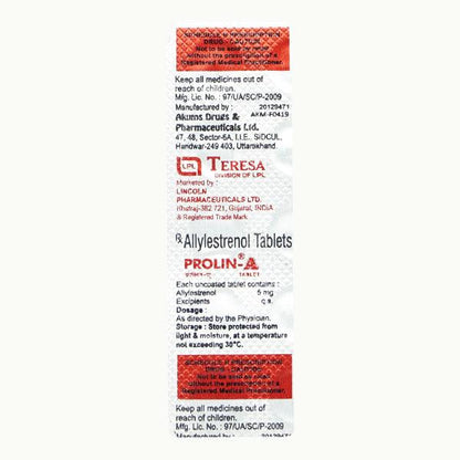 Prolin A 5mg Tablet 10'S - Global Surgicals